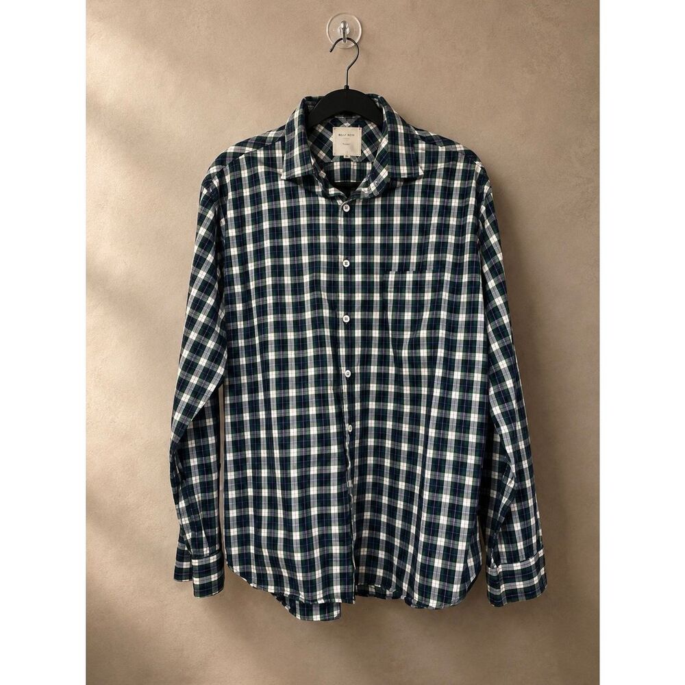 Billy Reid Sz XL Plaid Button Down Shirt